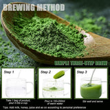 250g Organic Barley Grass Powder Gluten Free Non-GMO Superfood Vegan Non-GMO, Finely Ground Whole Dried Young Leaves