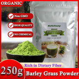 Barley grass official store Organic Barley Grass Powder original 250g Non-GMO, Finely Ground Whole Dried Young Leaves