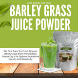 250g Organic Barley Grass Powder Gluten Free Non-GMO Superfood Vegan Vegetarian Supplement Ideal For Detox and Cleanses