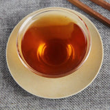 Yunnan Menghai Pu'er Ripe Tea Palace Banzhang Tea Tree Collection Qizi Cake 357g