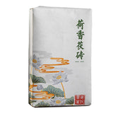 1Kg Hunan Anhua Black Tea Golden Flower Porcelain Brick Tea Hand-built Raw Tea