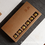 Yunnan Pu'er Tea 18pcs (Golden Tin) Menghai Golden Buds Ripe Tea Dragon Pearl