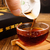 1kg Hunan  Anhua black tea hand-built por tea brick golden flower black tea