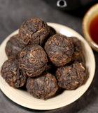 Pu'er Tea Cooked Tea Old-Tree Dragon Ball Mini Tuo Tea Yunnan Menghai Cooked Tea