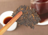 Chinese Good Taste Shu Puer Tea Cake Yunnan Qizi Bing Fermented Puerh Cha 357g