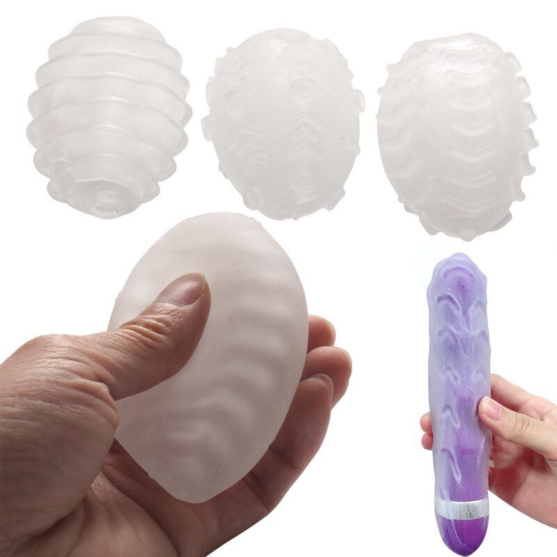 Male Masturbation Eggs Realistic Vagina Silicone Pussy Masturbator