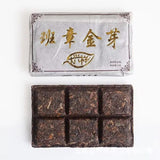 Portable Fermented Pu-erh Tea Banzhang Golden Buds Old Tree Puer Tea Brick 50g