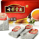 25 Tea bags七彩云南普洱茶Raw Pu-erh Tea (Jasmine茉香 茉莉花生茶) Yunnan Pu-erh Tea 50g（1.76OZ）