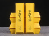 150g Golden BarIceland Gold Brick Puerh Raw Brick Tea Mengku Gold Leaf Flower