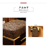 1kg Hunan  Anhua black tea hand-built por tea brick golden flower black tea