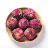 10Pcs Handmade Mix Dried Flower Fermented Cooked Puerh Tea Ball Blooming Tea