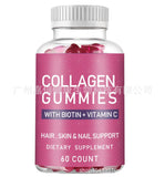 Collagen Gummies Biotin Collagen Hair Gummy Bears 60 Capsules