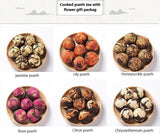 18Pcs OEM Gift Package Cooked Puerh Tea Ball Dried Flower Fermented