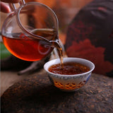 Yunnan Old Puerh Jin Bingdao Cooked Pu-erh Tea Cake Tree Ripe Puer Tea Black Tea