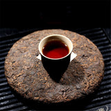 357g 1980 tea tree Yunnan Cooked Tea Pu-Erh Black Tea Ancient Pu-erh Tea Cake