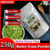 Barley Grass Powder 100% Pure & Organic Organic Barley Grass Powder Pure Organic Barley for Women and Men 250g burning fat, purifying liver, lowering cholesterol, beautiful skin, healthy slimming drink