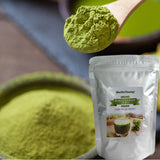 Barley Grass Powder Non-GMO, Vegan, and Non-Irradiated - Rich In Antioxidants, Protein, Fiber, Minerals, Chlorophyll, Amino Acids and Protein - 250 Grams