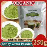 250g Organic Barley Grass Powder Gluten Free Non-GMO Superfood Vegan Rich Dietary Fiber, No Addtives