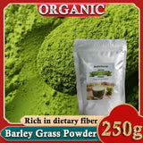 Barley Grass Powder 100% Pure & Organic Organic Barley Grass Powder Pure Organic Barley for Women and Men 250g Support Immune System and Digestion, Vegan