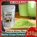 Barley Grass Powder 100% Pure & Organic Organic Barley Grass Powder Pure Organic Barley for Women and Men 250g  Rich in Fibers, Vitamins, Minerals, Raw Organic Perfect Food Green Superfood