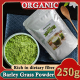 Barley Grass Powder 100% Pure & Organic Organic Barley Grass Powder Pure Organic Barley for Women and Men 250g Organic Non-GMO Vegan Cold-Juiced