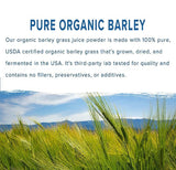 Barley grass official store Organic Barley Grass Powder original 250g Great for Juices, Smoothies, Shakes, Yogurts