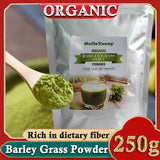 250g Organic Barley Grass Powder Gluten Free Non-GMO Superfood Vegan Rich in Fibers, Vitamins, Minerals, Raw Organic Perfect Food Green Superfood