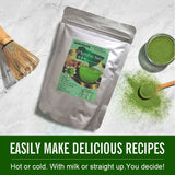 Organic Matcha Green Tea Powder First Harvest Authentic Japanese Origin, 100% Pure Matcha for Smoothies, Latte and Baking, Unflavored, Non-Irradiation