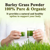 Barley grass official store Organic Barley Grass Powder original 250g Pure, Kosher, Vegan, Bulk. Good Source of Fiber, Protein