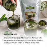 250g Organic Barley Grass Powder Gluten Free Non-GMO Superfood Vegan Good Source of Fiber, Protein. Great for Juices, Smoothies, Shakes, Yogurts