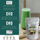 Barley Grass Powder Original 100% healthy Pure Organic Barley Non-GMO Vegan Cold-Juiced and Low-Temperature Dried