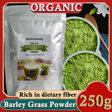 250g Organic Barley Grass Powder Gluten Free Non-GMO Superfood Vegan purifying liver, lowering cholesterol, beautiful skin, healthy slimming drink