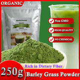 Barley Grass Powder 100% Pure & Organic Organic Barley Grass Powder Pure Organic Barley for Women and Men 250g for lose weight barley powder pure organic body detoxification