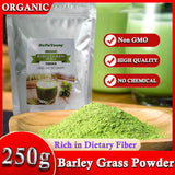 Barley grass official store Organic Barley Grass Powder original 250g Non-GMO, Finely Ground Whole Dried Young Leaves