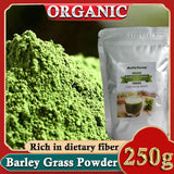 Barley Grass Powder 100% Pure & Organic Organic Barley Grass Powder Pure Organic Barley for Women and Men 250g Chlorophyll & Trace Minerals No Maltodextrin & Sugar