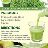 Barley grass official store Organic Barley Grass Powder original 250g Low Carb Diabetic Friendly e for weight loss