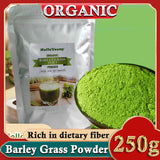 250g Organic Barley Grass Powder Gluten Free Non-GMO Superfood Vegan Organic Wheatgrass Juice Powder Chlorophyll & Trace Minerals No Maltodextrin & Sugar