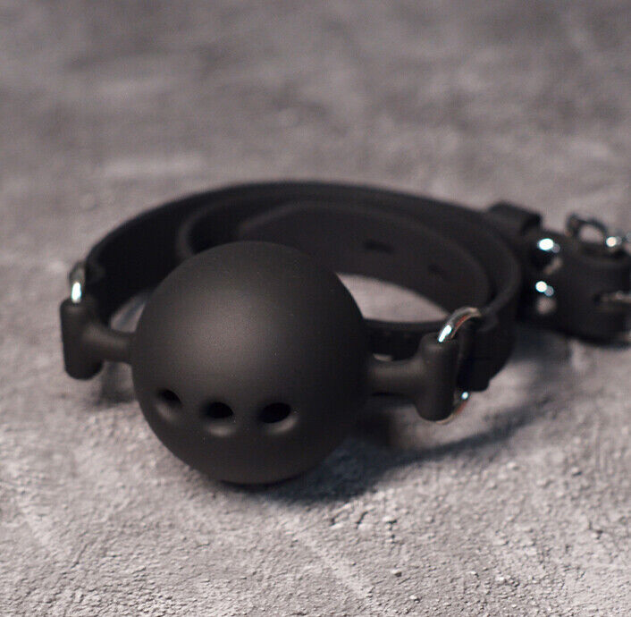 Bdsm Silicone Open Mouth Ball Gag Bondage Restraints Breathable Harnes 