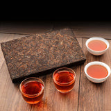 1kg Menghai Ripe Puerh Brick Tea Yunnan 10 Year Old Pu-erh Cooked Tea Pu'er Tea