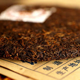 357g Menghai Qizi Tea Cake Yunnan Puerh Ripe Tea Chinese Cooked Pu-erh Black Tea