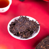 Yunnan Pu-erh Cooked Tea 357g Date Fragrant + 357g Glutinous Puerh Ripe Tea Cake