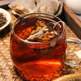 Ripe Pu-erh Black Tea Cooked Tea Dried Tangerine or Orange Peel Yunnan Puerh Tea