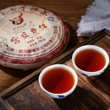 400g Lincang Yinhao YUNNAN CHITSU PINGCHA Yuancha Gongting Puer Tea Ripe