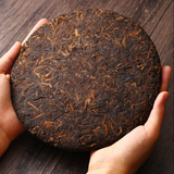 357g Bulang Mountain Ripe Puerh Tea Cake Yunnan Ancient Tree Pu-erh Cooked Tea