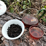 357g Bulang Mountain Big Tree Puerh Ripe Tea Cake Yunnan Aged Pu-erh Cooked Tea