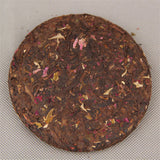 Healthy Pressed Tea Green Food Yunnan Organic Ripe Puer Tea Rose Flavor Tea 100g