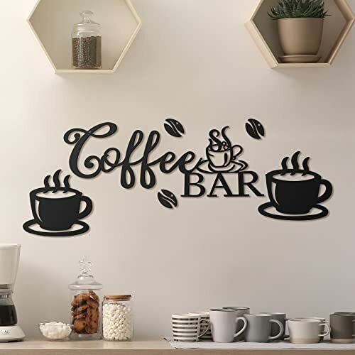 Metal Coffee Cup Wall Hanging/ Coffee Cup Wall Decoration/ Coffee Bar  Decoration