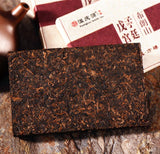 Ecology Ripe Puer Tea Brick Yunnan Bulang Mountain Gold Bud Puerh Tea Palace 80g