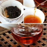 Aged Ripe Puer Tea Cake Ba Jiao Ting Li Ming 7590 Yunnan Qizibing Puer Tea 357g