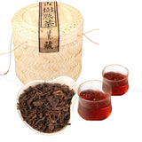 Ancient Tree Bamboo Basket Packing Spring Puer Tea Ripe Puerh Tea Loose Tea 800g